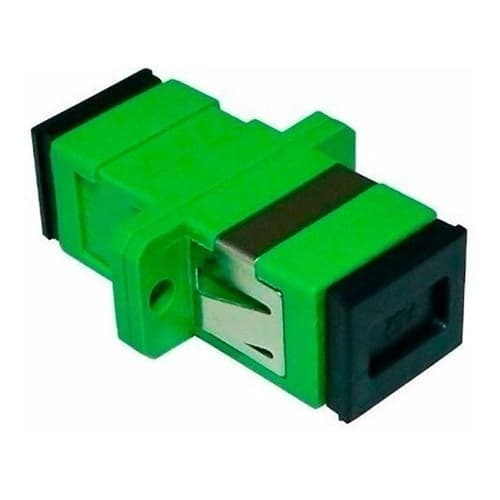 16 Pçs Emenda Óptica Sc Ftth Monomodo Verde Apc Passante Acoplador Óptico - LINK+
