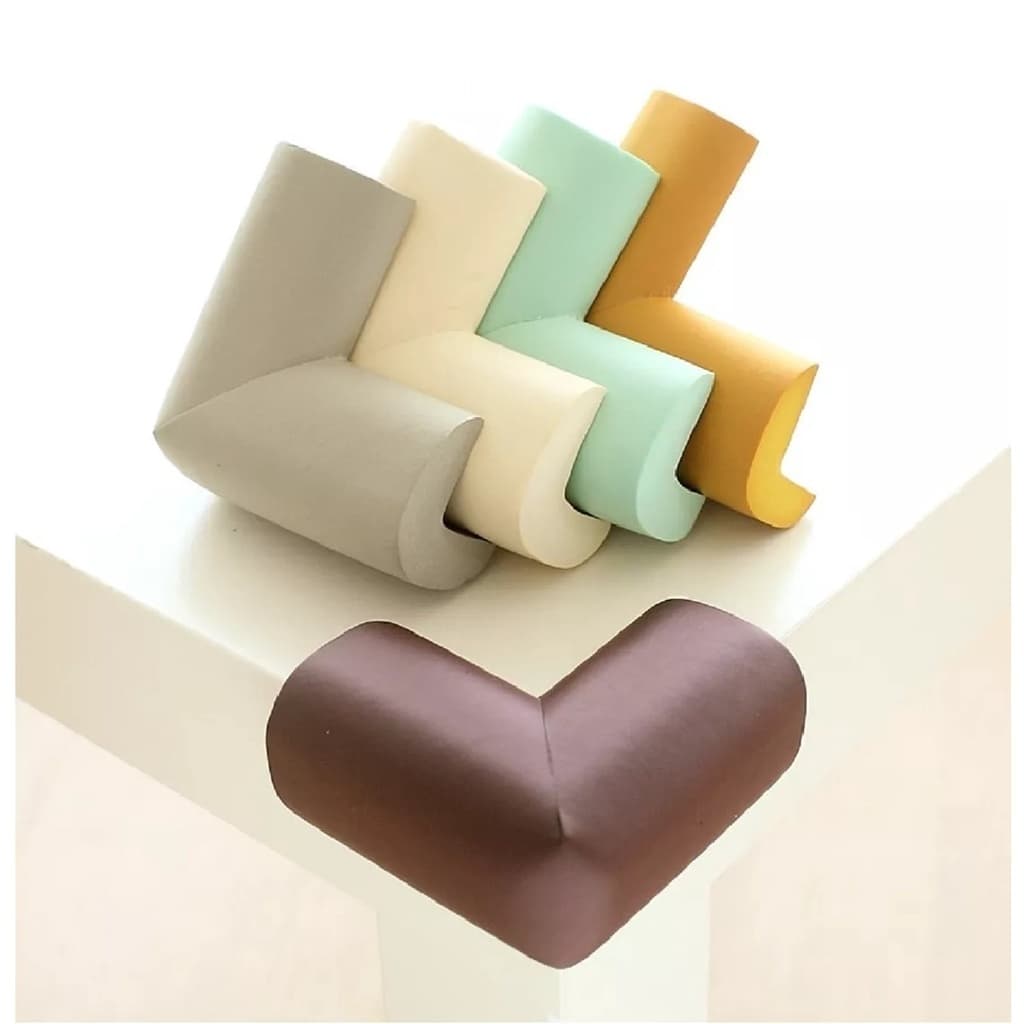 8 Protetor Quina Canto de Mesa Cantoneira EVA Bebê Crianças