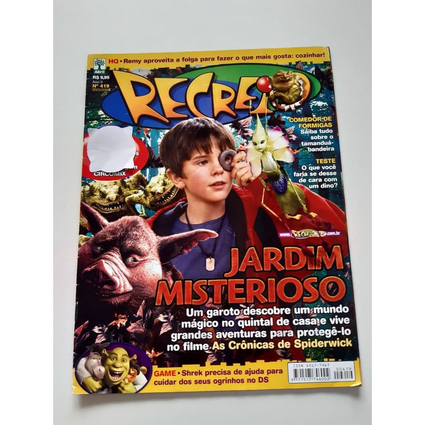 Revista Recreio 419 Jardim Misterioso Z128