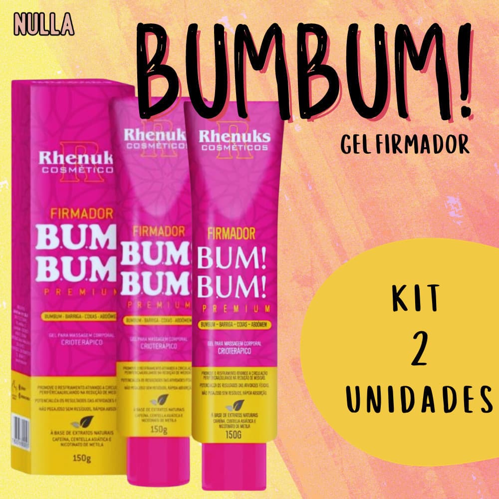 KIT C/ 2 GEL FIRMADOR PREMIUM BUMBUM / BARRIGA / COXA / ABDÔMEN - Rhenuks 150 g