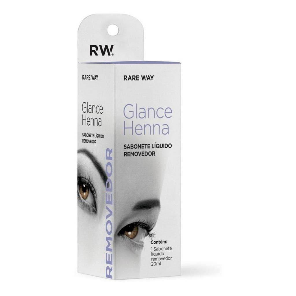 Sabonete Gel Removedor de Henna 20ml Glance Rare Way