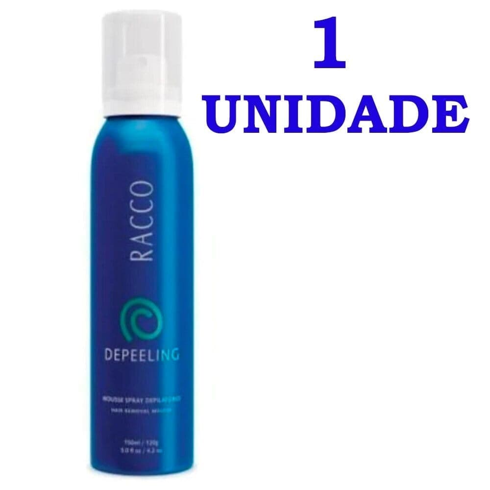 Mousse Spray Depilatório Depeeling Racco 150ml creme para depilar e depilação