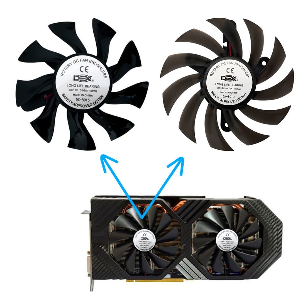 Cooler Fan Para Placa de vídeo 75mm 12v Intel Amd Nvidea