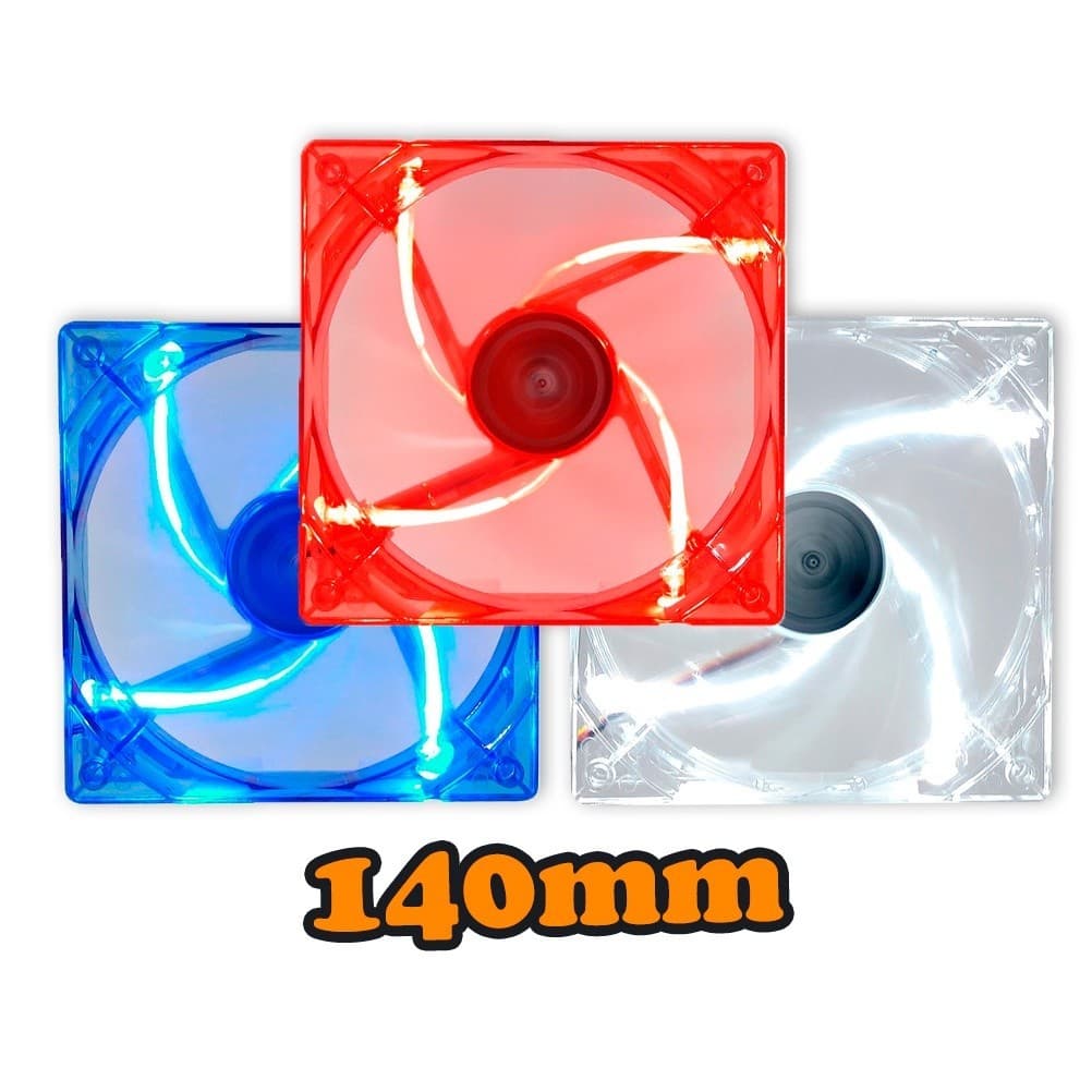 Cooler Fan 4 Led 3cores 14cm 140mm Gabinete Ventoinha