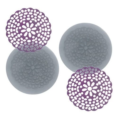 Molde De Silicone 773 - Dupla De Mini Rendas Jewell Redonda