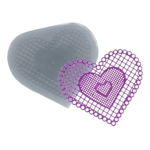 Molde De Silicone 780 - Renda De Coração Colleen Médio