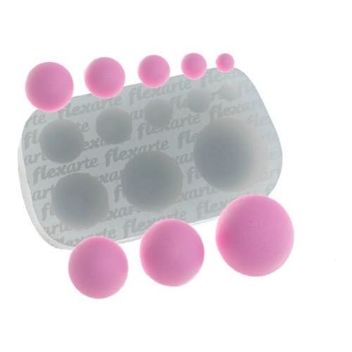Molde De Silicone 791 - Medida Certa - Bolinhas - Flexarte