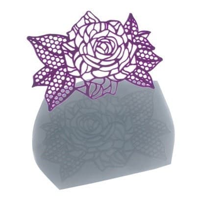 Molde De Silicone 778 - Renda De Rosa Donna Média - Flexarte