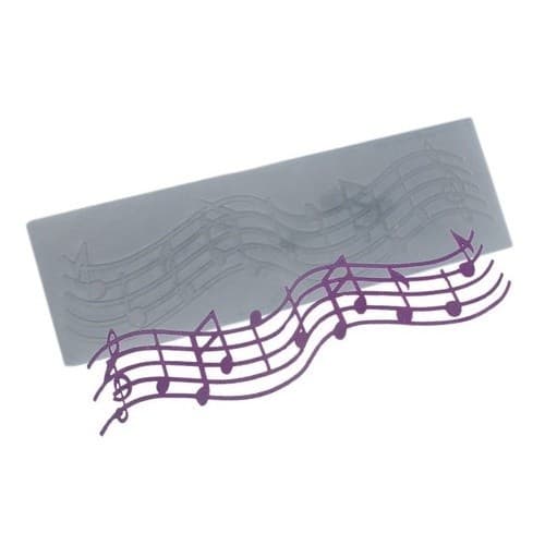 Molde De Silicone 755 - Renda De Musical Pequena - Flexarte