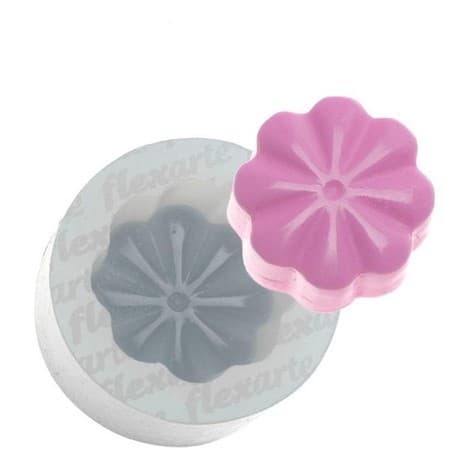 Molde De Silicone 789 - Doce Modelado Flor Hallien  Flexarte