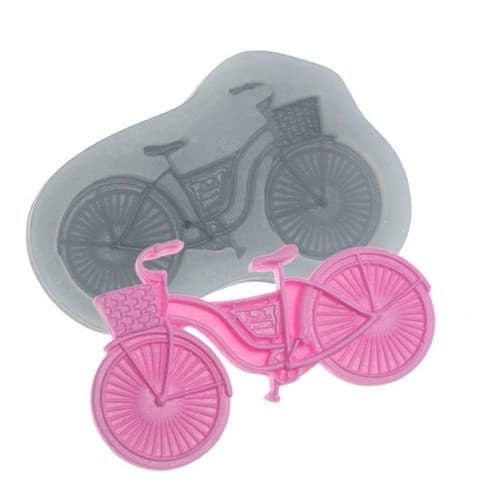 Molde De Silicone 754 - Bicicleta C Cestinho Média - Esporte