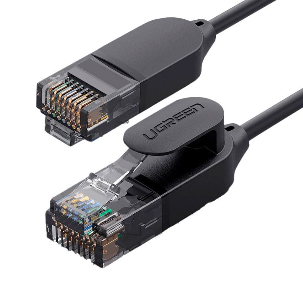 Cabo Rede Rj45 Cat6A UTP Ethernet Macho 0.5 Metro Preto