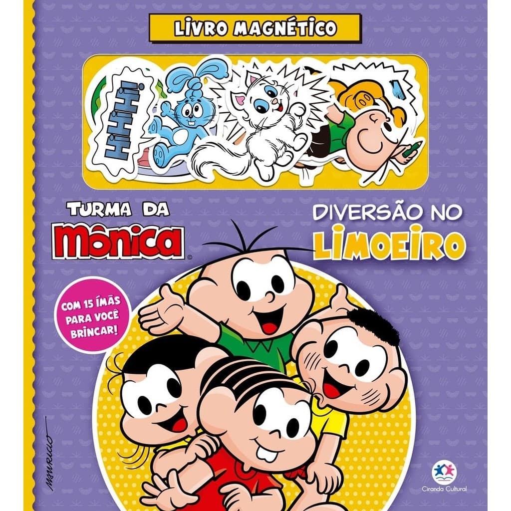 Livro Meu Primeiro Livro Magnetico - Turma Da Monica Diversao No Limoeiro