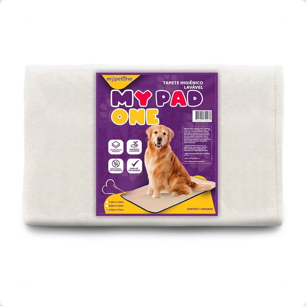 Tapete Higiênico Lavável My Pad One 90x70cm - Tam. G
