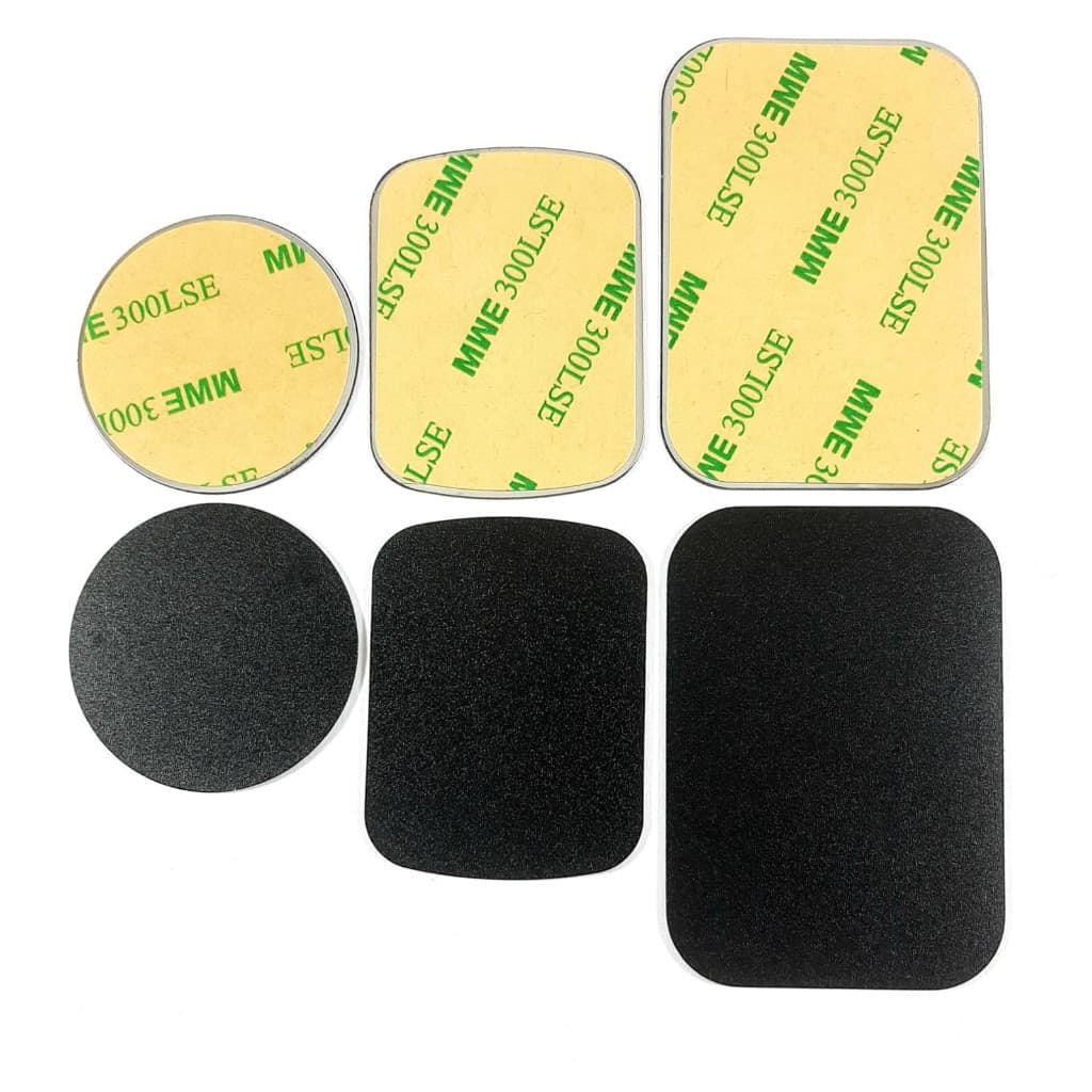 Placa Metal Para Imã Suporte Celular Magnético Automotivo Redondo ou Retangular - Ótima Qualidade