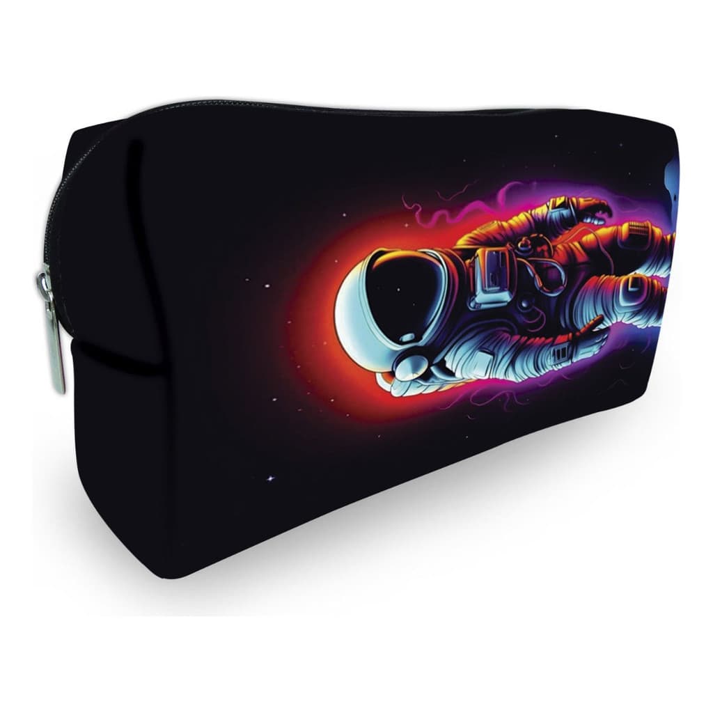 Carteira Grande Nécessaire Masculina Bolsa de Mão Estojo Premium em Neoprene – Astronauta