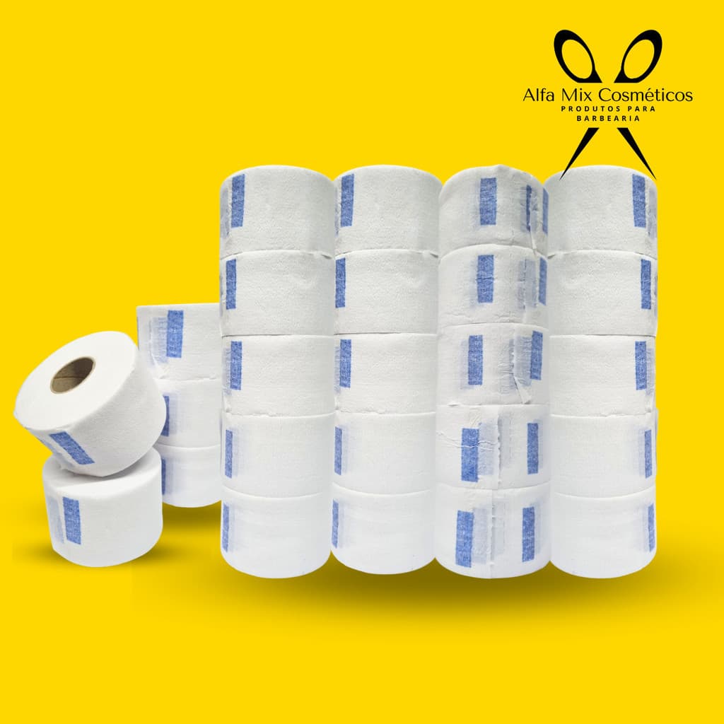 Gola higiênica | 5 Pacotes C/ 25 Rolos | 2500 Unidades