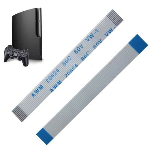 Cabo Flat 10 Vias  X 10cm para Power  Compatível Ps3  Slim Cech