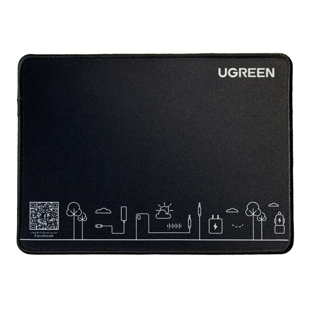 Mouse Pad Ugreen Borracha Antiderrapante Pequeno Preto