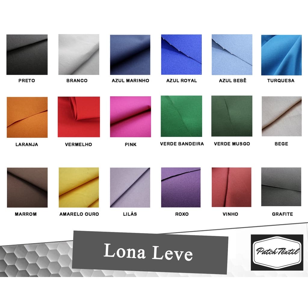 Lona Leve Com Goma - Bolsas Mochilas Sacolas - 50 cm