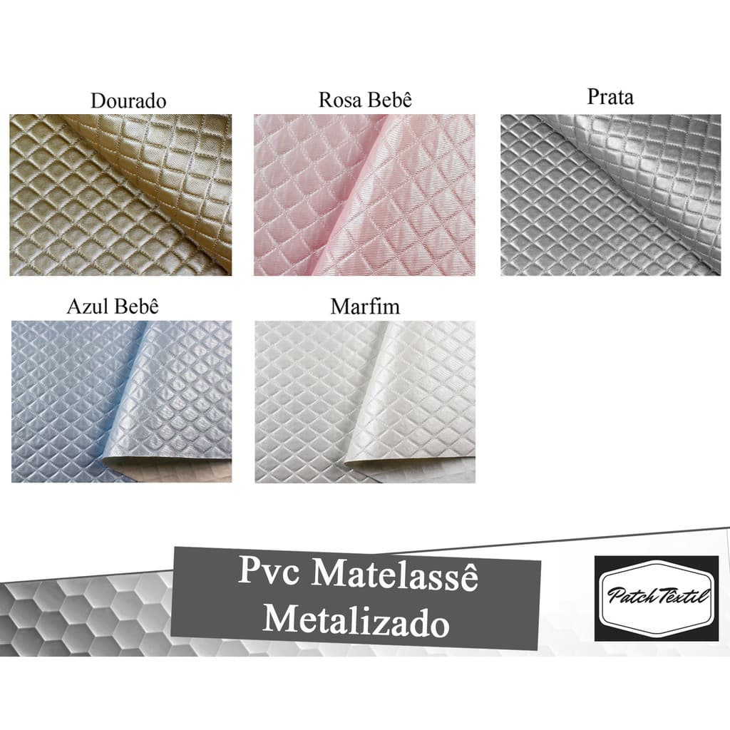 Pvc Matelassê Metalizados