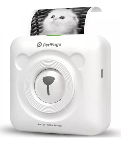 mini impressora de papel de bolso 200dpi bluetooth sem fio