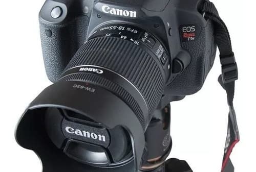 Parasol Para Lentes 18-55mm Stm Canon T5i Sl2 Sl3 Para-sol