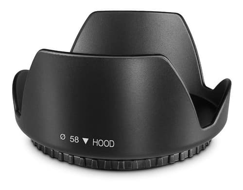 Para-sol Lente 75-300mm Canon Ø58mm Parasol Pétala Tulipa