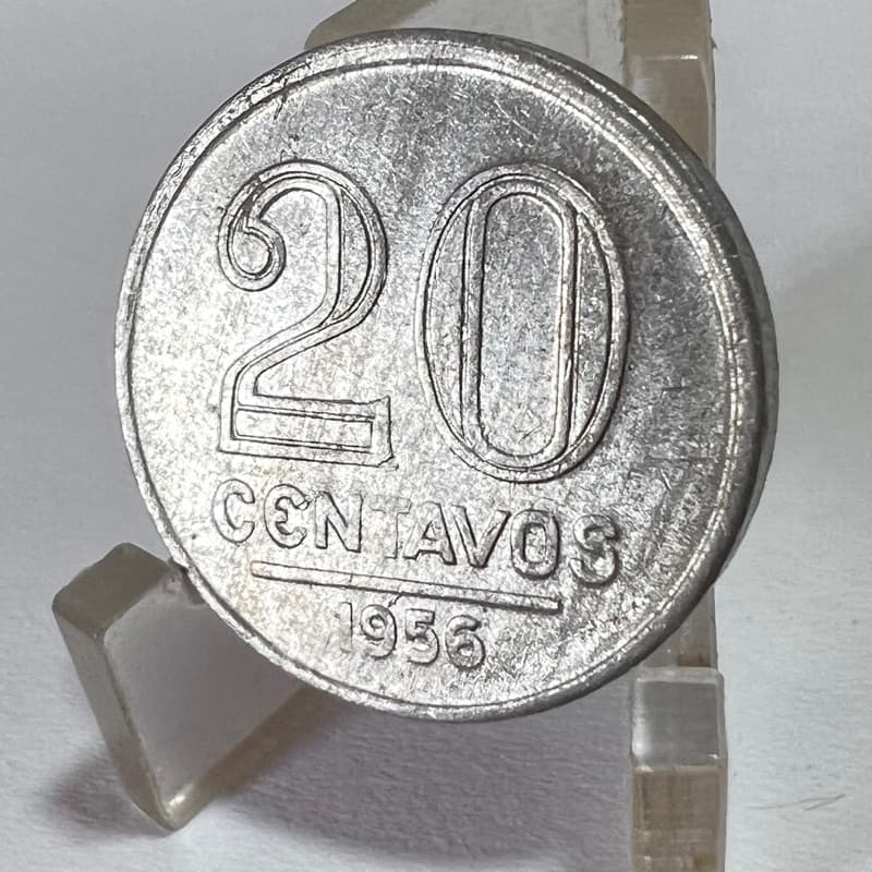 20 Centavos 1956 Moeda Alumínio