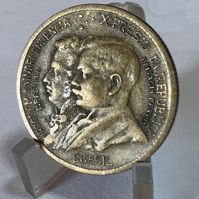 500 Réis 1922 Centenário da Independência do Brasil Coleção Moeda Brasileira