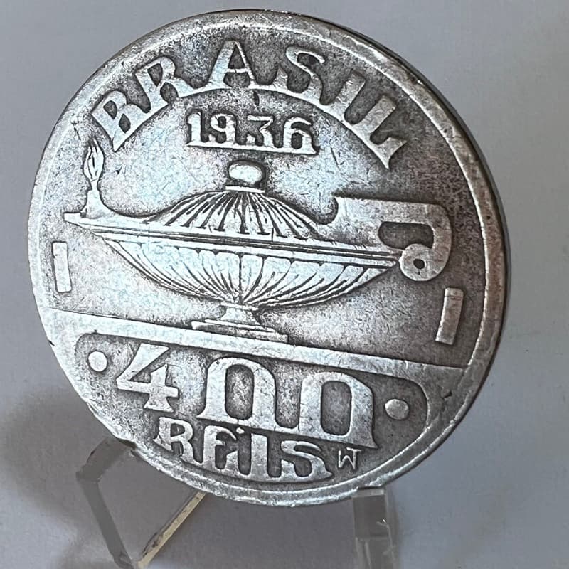 400 Réis 1936 Moeda Oswaldo Cruz Série Ilustres