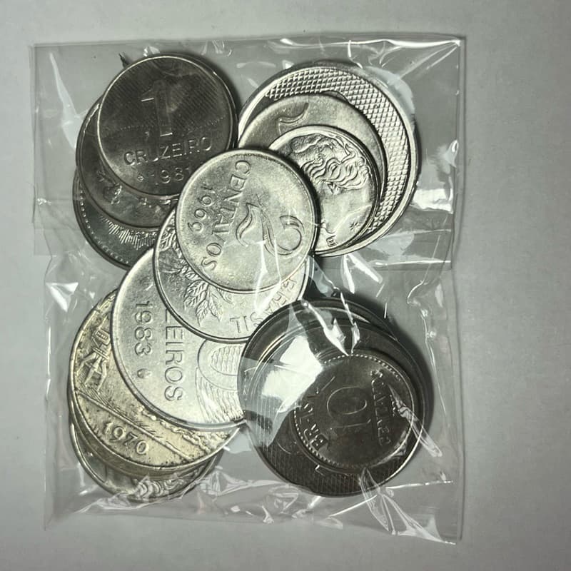 Lote de 12 Moedas Antigas Sem Repetição de Tipo Coleção Lote Nacional