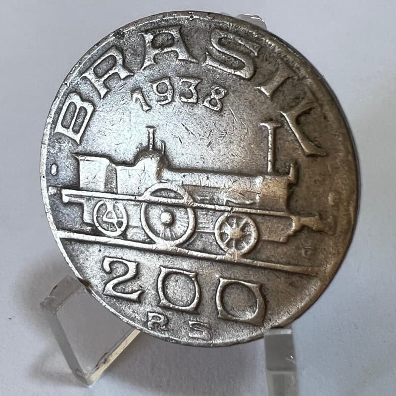 200 Réis 1938 Moeda Mauá Série Ilustres