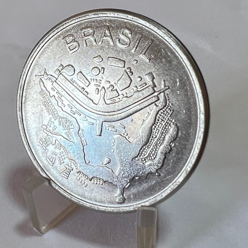 50 Cruzeiros 1984 Moeda Plano Piloto de Brasília Aço