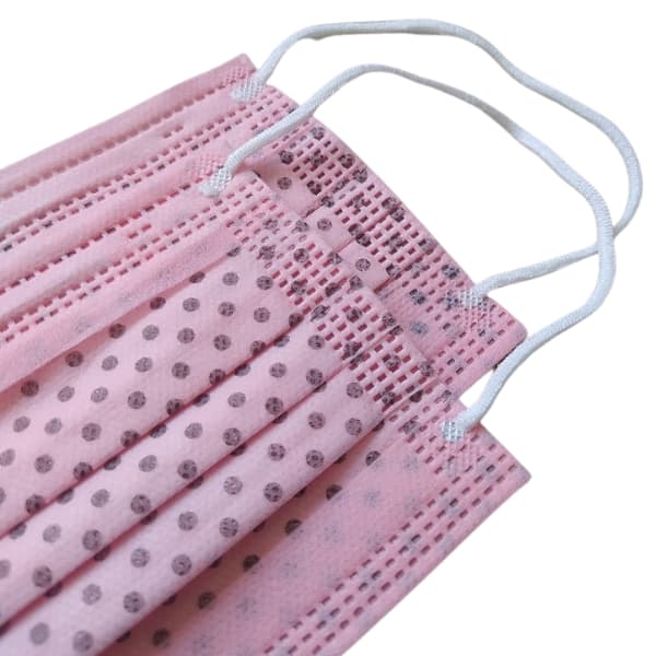 Máscara Descartável Tripla Proteção Branca Colorida Estampada c/ 50 Unidades Elástico e Clip Nasal