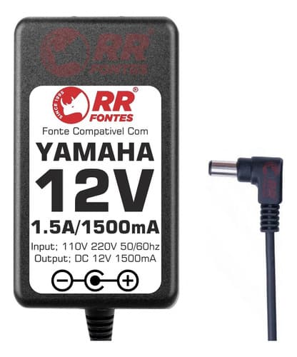 Fonte Carregador 12v Para Yamaha Teclado Digital Psre323