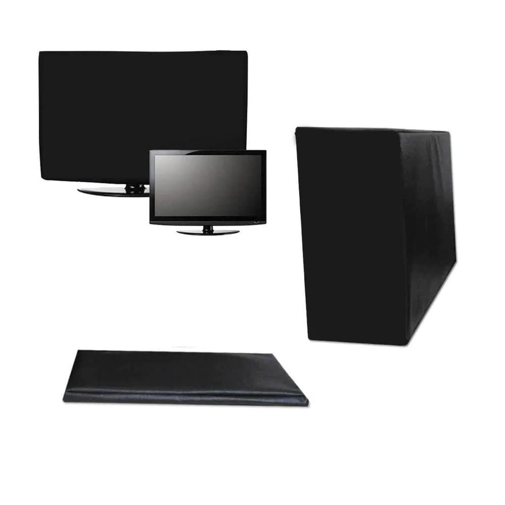 Capa para Kit Pc Monitor 27 Teclado e CPU Preta Impermeável