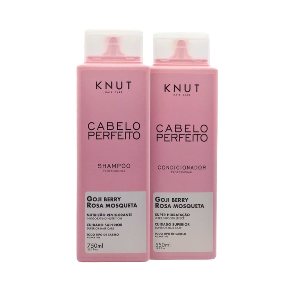 Knut Kit Cabelo Perfeito Shampoo 750ml + Condicionador 550ml