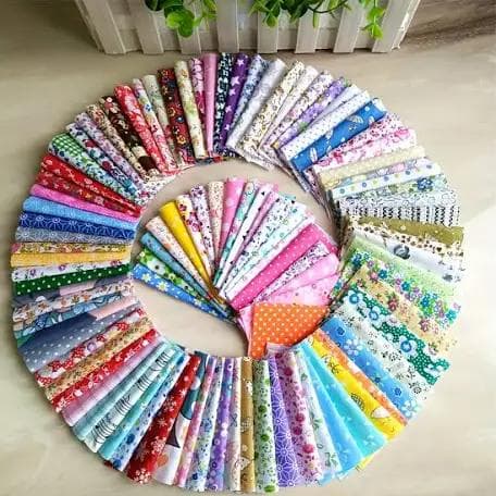 Retalho Tricoline 100% algodão - 8 x 25cm x 45cm de largura (fotos ilustrativas)