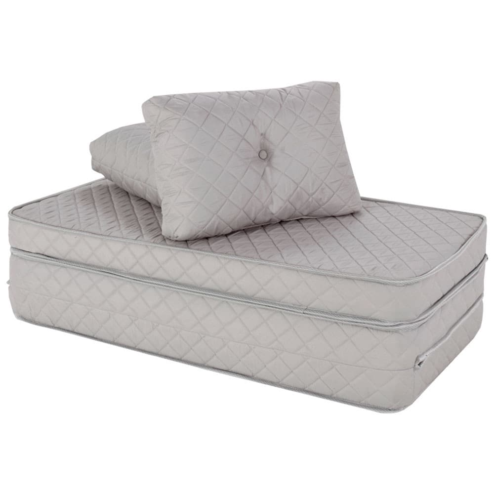 Puff Colchonete Dobrável / Sofá 3 em 1 + Travesseiro Casal BF Colchões