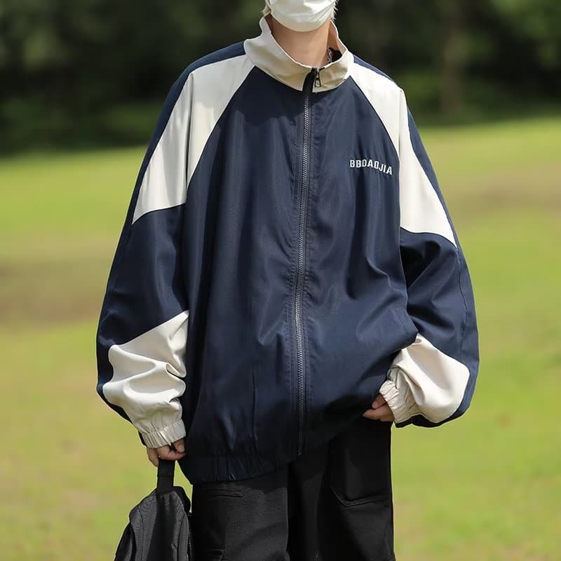 Casaco Para Homem Esportivo Coreano Solto À Prova D'água De Beisebol Masculino