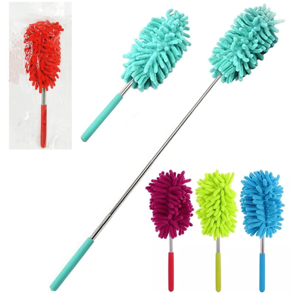 ESPANADOR MICROFIBRA CABO INOX EXTENSIVEL 77 CM