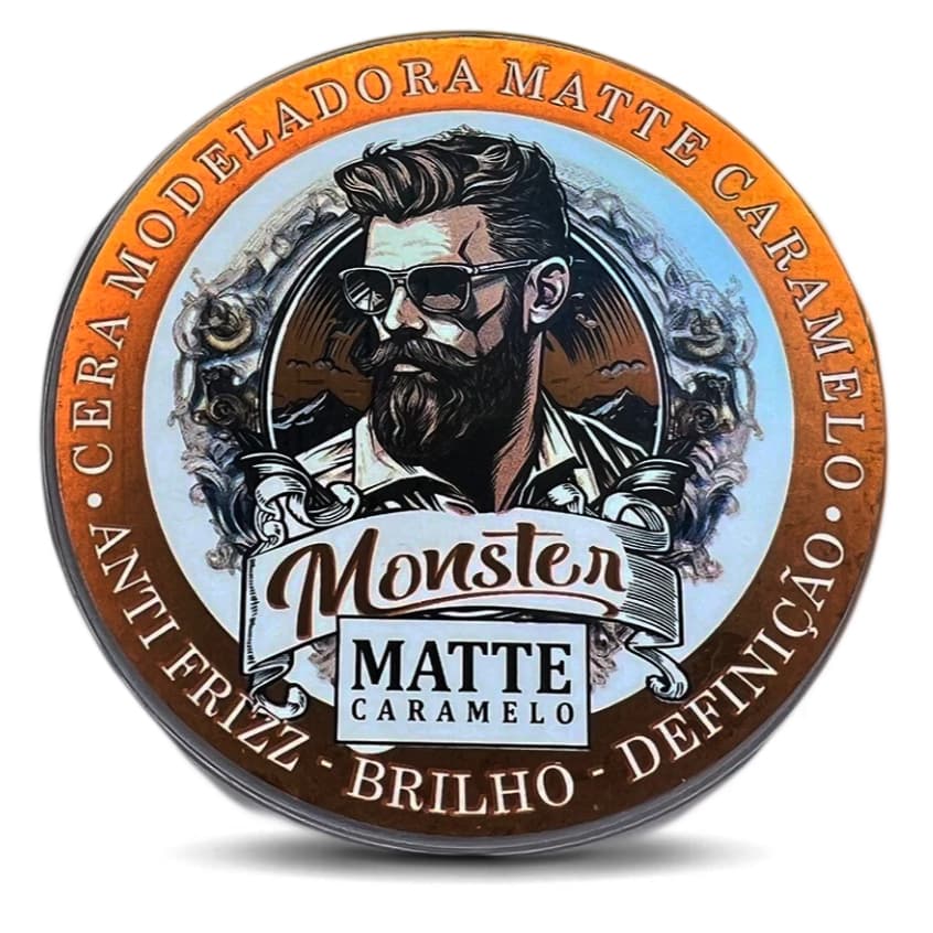 Pasta Modeladora Efeito Matte Seco 120g monster barber