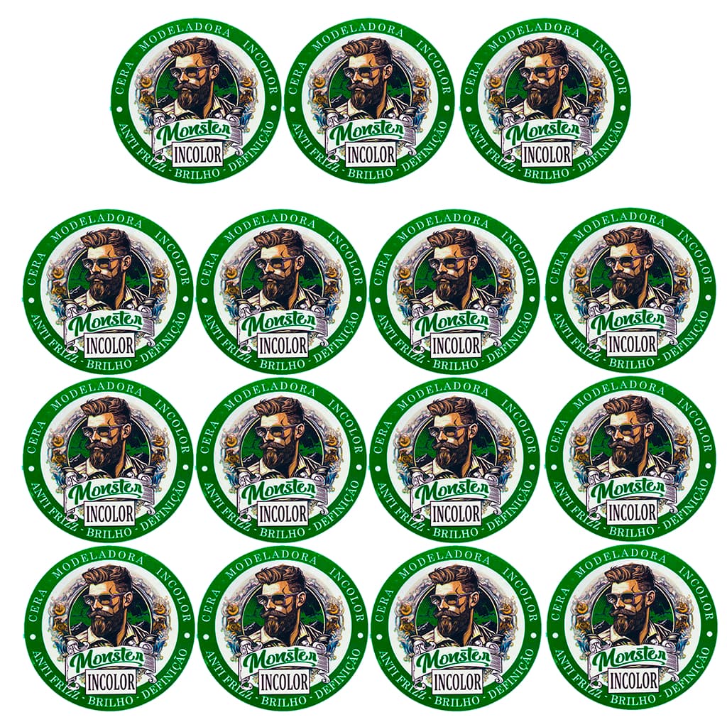 15 cera Modeladora Incolor 120g Monster Barber