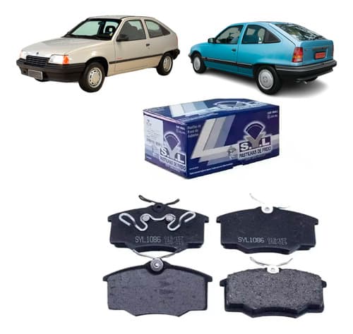 Kit Pastilha De Freio Dianteiro Kadett 2.0 Novo Syl Original