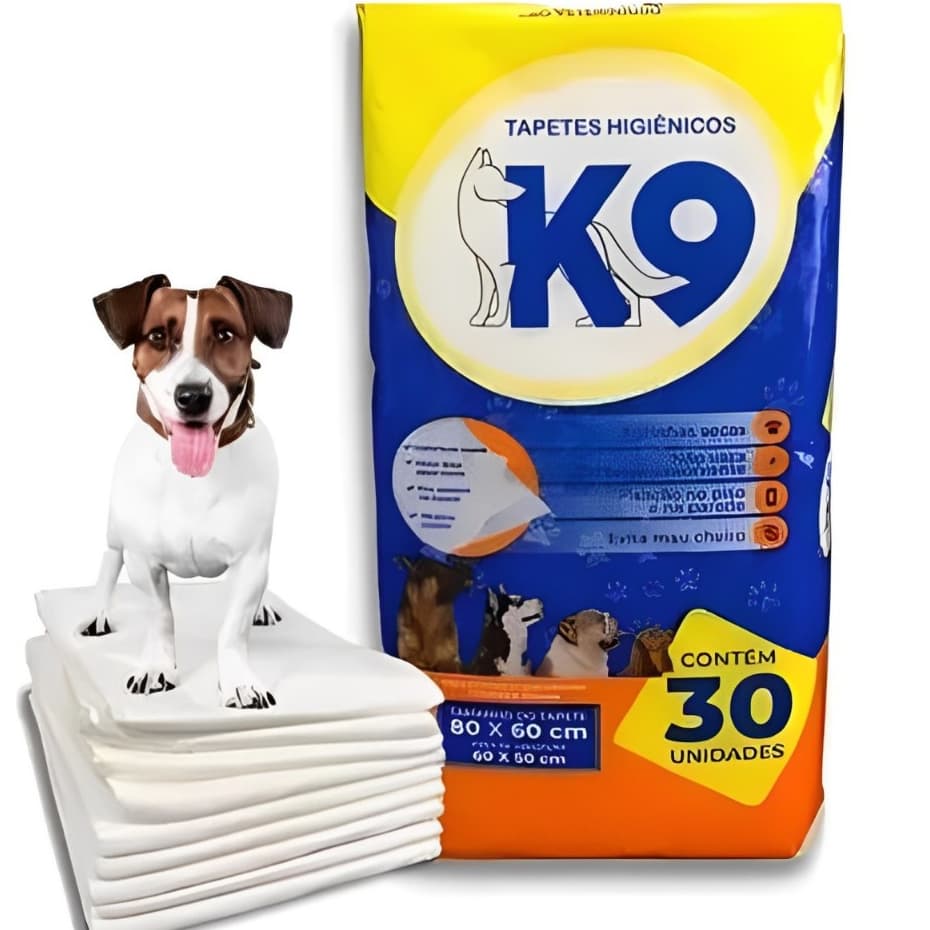 Tapete Higiênico Para Cachorro K9 (80x60) - 30 Unidades