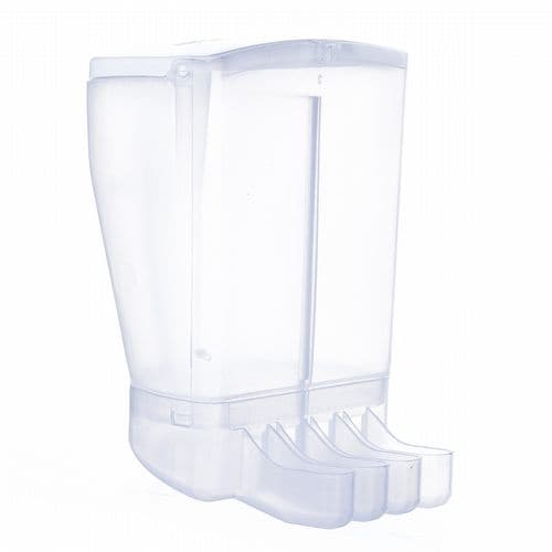 Comedouro Dispenser de Sementes 4 bicos com divisor