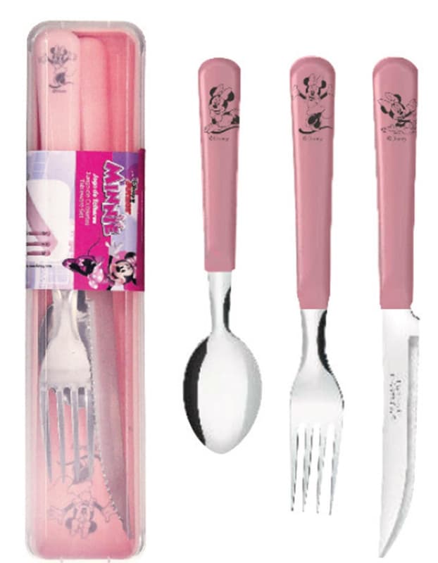 DISNEY - ESTOJO PORTA TALHER 4 PCS MINNIE