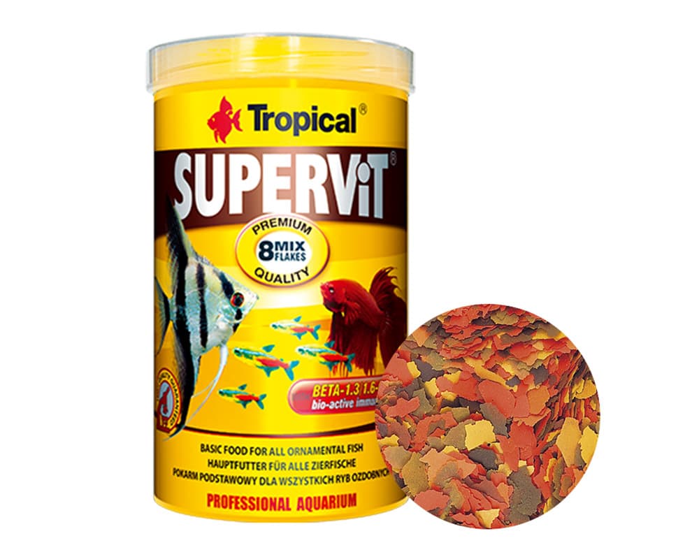 Ração Tropical Supervit Flakes para Peixes 20g + 25% Bônus