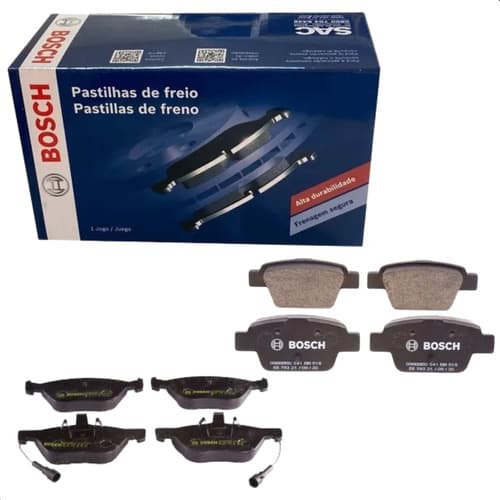 Jogo de Pastilha de Freio Dianteira E Traseira Para Fiat Bravo 1.8 16v 2010 A 2014 Original Bosch